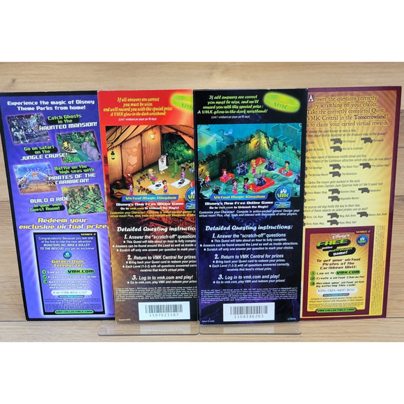 Rare VMK Virtual Magic Kingdom Promotional Material Never Used Disneyland Disney - Picture 2 of 4